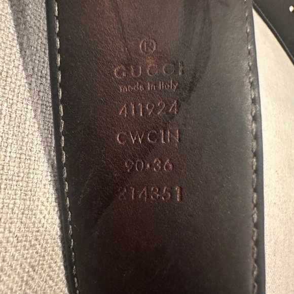 Gucci Signature Leather Belt - Picture 4 of 5